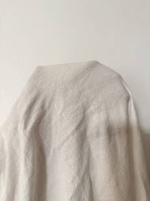 Muchica 白色休閒大尺碼女款前開扣貼袋長袖襯衫 - 白色 - 查看 8
