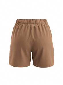 EMERY ROSE Plus Size Women Loose Casual Vacation Shorts - Multicolor - View 2
