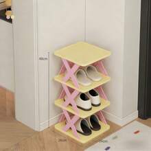 Joivida 1Pc Shoe Rack For Home Use, Doorway, Storage, Multi-Layer Shoe Storage, Suitable For Dopamine, Small Rental Rooms. - yellow powder - View 11