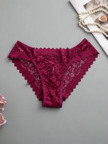 Snug Zone 12件組多彩浪漫性感蕾絲女款三角內褲透視內衣 - 彩色 - 查看 5
