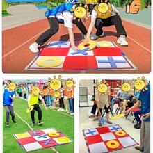 1 set/7 buah Permainan Tic Tac Toe Raksasa, Termasuk Papan Permainan dan 6 buah Keping Permainan, Tantangan Interaktif untuk Banyak Pemain, Cocok untuk Membangun Tim, Kerja Sama dan Kesenangan, Pertemuan Keluarga, Aktivitas Luar Ruangan, Hiburan Pantai - MultiWarna - View 8