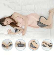 1 Buah Bantal Kaki Ergonomis Memory Foam untuk Tidur Miring, Bantal Lutut dengan Tali Penopang Kaki, Bantalan Penyangga Kaki, Sarung Bantal yang Dapat Dilepas dan Dicuci, Perlengkapan Tempat Tidur, Perlengkapan Rumah Tangga, Alat Bantu Tidur, Perlengkapan Perjalanan Penting - warna-warni - View 6