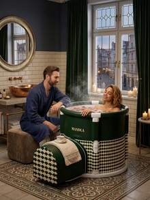 1 Folding Portable Bathtub For Adults, Large-Capacity Full-Body Soaking Tub With Support Frame, Space-Saving Home Spa Bath Bucket, Opens In 5 Seconds And Easy To Install - A - View 14