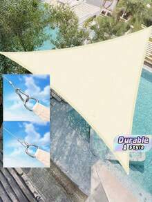 Portable Outdoor Camping Sun Shade Canopy - Beige - View 1