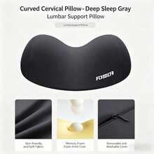 1pc Neck Support Pillow, Memory Foam Pillow For Sleeping, Cervical Spine Protection Pillow For Men And Women, Traction Pillow For Back And Neck - multicolor - View 19