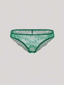 Hourtrue 2件組女款內衣套裝（含鋼圈胸罩、三角內褲）夏季適用 - 綠色 - 查看 8