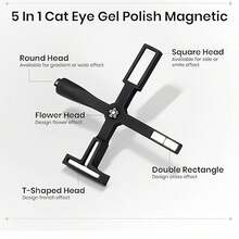 Multi-Function Strong Magnetic Stick For 3D Cat Eye Gel Polish Nail Magnet Tool Magnet Pen Nails Art Design Glitter Effect Magic Manicure Salon Tools - Black - View 7