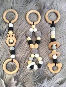5Packs Unfinished Solid Wood Rings For Craft Smooth Surface Natural Wood Rings For Macrame Pendant Connectors Jewelry Making DIY Home Decoration Gift - multicolor - View 5