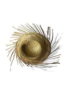 superFUNNYmarket Natural Straw Mexican Party Hat, Wide-Brimmed Decorative Sun Hat, Bohemian Handwoven Mesh Hat For Men And Women, Stylish Beach Accessory, Carnival, Hawaiian Party, Halloween, Clothing, Summer Vacation, Outdoor Activities, Festival Celebrations, Festivals, Photography, Cosplay, Aesthetic Room Decor, Party Preferences, Costume Props, Sun Hat, Festival Birthday Gifts(Handmade Works, With Slight Differences In Physical Objects) - Multicolor - View 9