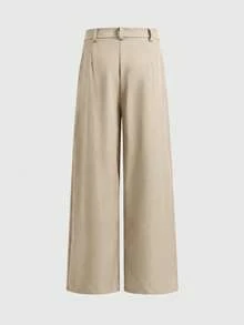 AXEPEAK Men's Solid Color Pleated Casual Versatile Daily Travel Long Pants - Green - View 3