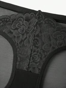 Bisouelle 3pack Floral Lace Panty Set - Black - View 7