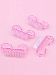 50 PCS Pink Small Nail Cleaning Brush Manicure Dust Sweeping Brush Multifunctional Nail Art Tool For Home Salon Use Beauty Tools - Pink - View 3