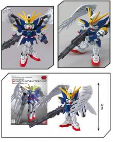 bandai Figur Aksi Robot Mecha, Model Kit Koleksi Gaya Gundam Bersayap, Ornamen Pajangan Meja Robot Pertempuran Anime untuk Dekorasi Ruangan, Dekorasi Rak, Hadiah untuk Penggemar Robot - MultiWarna - View 2