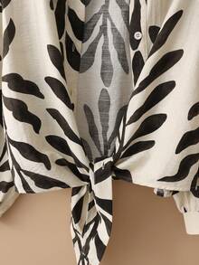 New Women's Casual Solid Color Chiffon Blouse With Short Batwing Sleeves - 杏子 3 - 查看 4