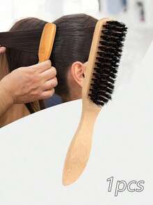Peine de cerdas suaves, adecuado para crear colas de caballo lisas, suavizar cabellos sueltos, domar el cabello encrespado y controlar la línea del cabello - Peine de punta cónica y cepillo voluminizador, conveniente para seccionar y dividir el cabello. - Multicolor - Ver 4