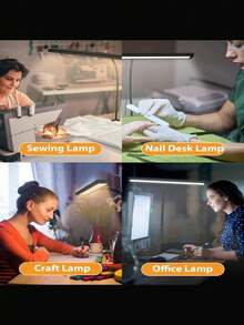 Home Office Clip On LED Lamp - 3 Color Changing, USB Powered, Eye-Friendly Reading Light For Desk, Study Table & Bedroom - multicolor - View 5
