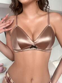 PetitDoll Women's Soft Cup Comfortable Bra - Champagne - View 1