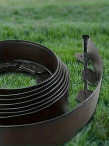 Bộ 1 món, dễ lắp đặt, bộ viền vườn nhựa PE 393,7 inch với mỏ neo cố định - ranh giới bãi cỏ cho cảnh quan và phân tách cỏ - Sự kết hợp - Xem 10