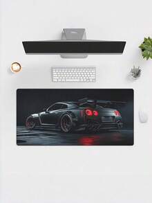 1 XXL Alas Mouse Karet Anti Selip Permukaan Lembut Desain Mobil Sport Jepang untuk Meja Komputer Gaming Kantor Alas Mouse Ekstra Besar Hadiah untuk Pria Pecinta Mobil Aksesori Meja Gamer Populer - hitam - View 4