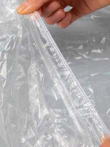 50pcs/Set Pet Tray Disposable PE Films Rabbit Litter Mat Cage Tray Cover Cage Chassis Film Cover Toilet Large Changing Pad - Clear - View 6