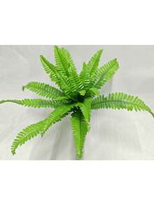 45cm 18 Leaves Artificial Palm Tree, Faux Monstera Plant, Tropical Leaves Plastic Cycas Tree For Home Garden Indoor Outdoor Decor - Green - View 6
