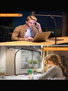 Home Office Clip On LED Lamp - 3 Color Changing, USB Powered, Eye-Friendly Reading Light For Desk, Study Table & Bedroom - multicolor - View 6