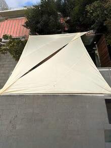 Portable Outdoor Camping Sun Shade Canopy - Beige - View 9