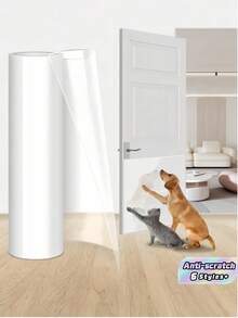 1PC Self Adhesive Transparent Cat Scratch Protector Furniture Tape For Sofa Dog Training Removable No Residue Heavy Duty Anti Scratch Pet Couch Protector Invisible Home Decor Household Supplies Anti Puncture Tear Resistant Easy To Cut High Viscosity Pet Furniture Protection Training Aid - multicolor - View 1