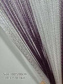 Shiny Silver Thread Curtains, Shiny Silver Thread Door Curtains, Luxurious Shiny Silk Door Curtains, Shiny Wedding Tassel Ceiling Hanging Decorations, Suitable For Home Decoration, With Linear Partition Design - Elegant Wedding Background, Soft And Flowing, For Room And Home Decoration, Easy To Install. - Multicolor - View 8