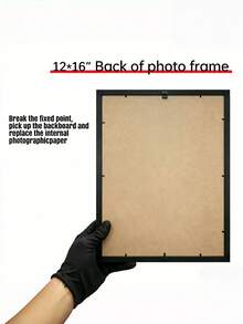 1Pc Black Photo Frame Versatile Design For Wall Or Tabletop Display Multiple Photo Sizes Hanging Or Standing Minimalist Modern Style For Living Room Bedroom Office Home Decor Gift - multicolor - View 2