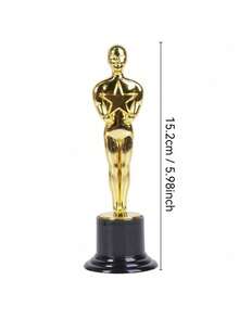 1 Or 24 Pieces 6 Inch Small Gold Trophy Cup Prize Bulk Plastic Award Statue For Party Theme Decoration Winner Prize Adult Game Champion Gift Office Contest - Little Golden Man - View 3