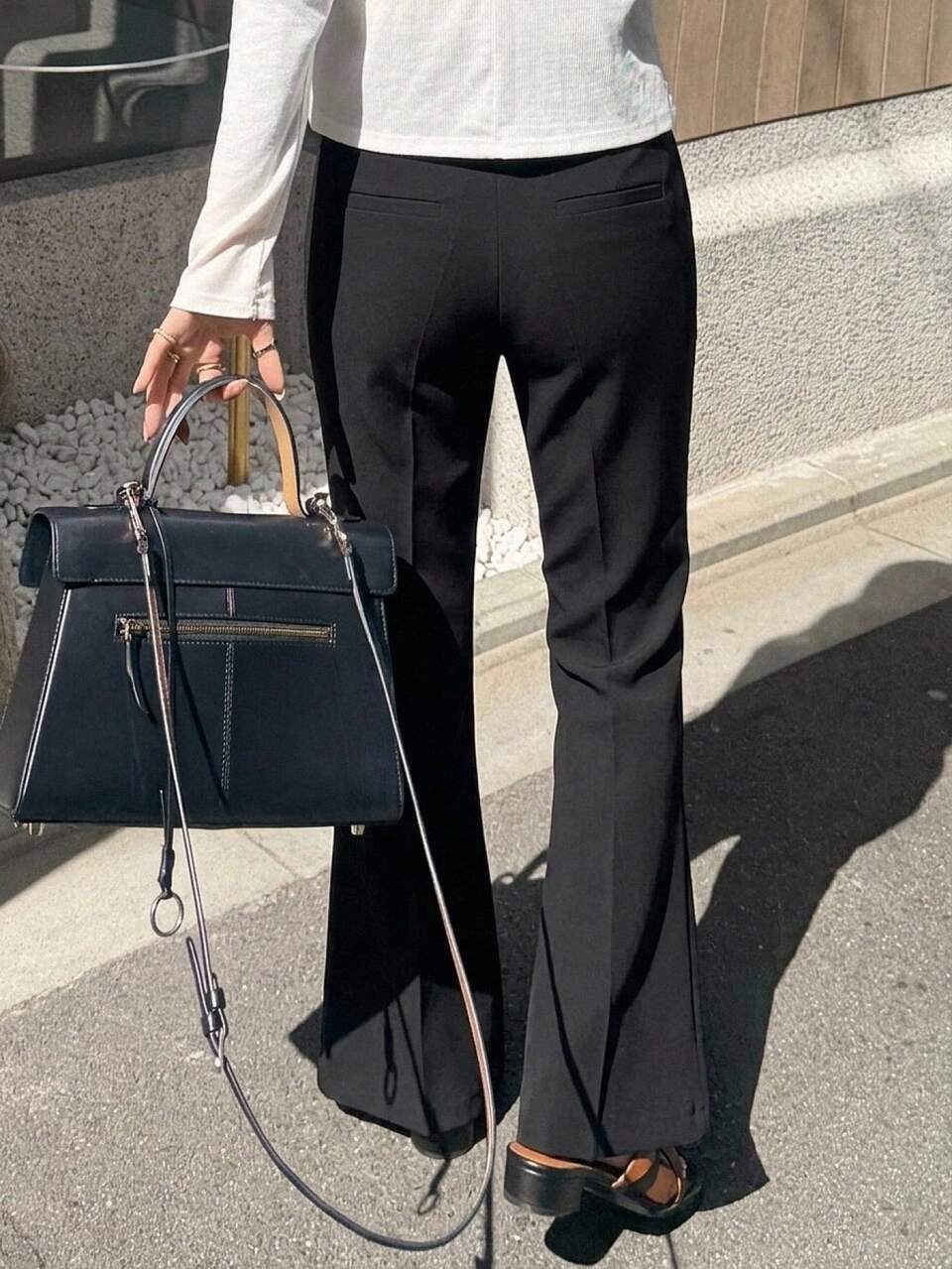 Women's Fashion Versatile Elegant Commute Flare Pants