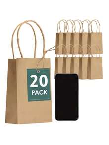 Kantong Kertas Ukuran Besar dengan Pegangan, Kantong Hadiah Berbagai Ukuran, Kantong Belanja Kertas, Kantong Kerajinan, Kantong Produk untuk Pesta Ulang Tahun - MultiWarna - View 7