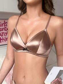 PetitDoll Women's Soft Cup Comfortable Bra - Champagne - View 5