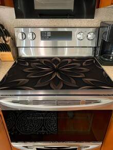 1PC Diatomaceous Earth Absorbent Mat Dark Brown Mandala Floral Print Non Slip Quick Drying Countertop Protector Mat Multipurpose Kitchen Coffee Machine Stove Top Cover Mat For Sink Washing Machine Counter Home Decor - Multicolor - View 6