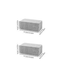 3PCS Pumice Material Heat Resistant Handle Cuttable Multi Purpose Degreasing Natural Gray Barbecue Cleaning Brick For BBQ Grill Swimming Pool Sink Stove Cookware Tableware Kitchen Bathroom Home Goods - multicolor - View 4