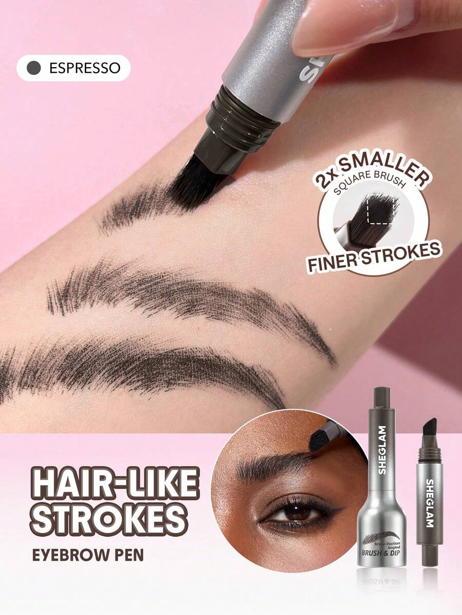 SHEGLAM Brow-Fection 斜角刷與眉粉-Espresso 品牌美妝化妝品 適合女士與女孩 - Espresso - 查看 1