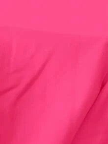 Slaydiva Plus Size Women's One Shoulder Sleeveless Solid Color Wide Leg Dress - Hot Pink - View 7