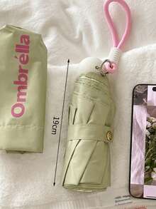 Joivida Mini Ultra Compact Portable Umbrella, Candy Colored Sun Protection Umbrella, Lightweight And Waterproof, Dual-Use Sun Protection And Rain Protection Umbrella, Windproof And UV Resistant, Suitable For Travel, Outdoor, School, Birthday Gifts - Multicolor - View 3