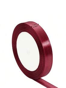 1 cuộn ruy băng satin màu đỏ rượu vang bóng 22 mét, màu trơn, dùng cho thiệp mời đám cưới DIY, gói quà nước hoa cô dâu, trang trí tiệc, dự án may vá, phụ kiện cưới cô dâu, vật dụng đám cưới, trang trí tiệc DIY, gói quà - Rượu vang đỏ - Xem 3