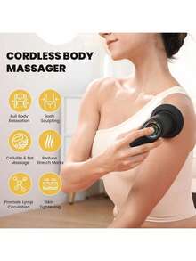 Fat Pusher, Cellulite Massage Shaper, Handheld Massager For Abdomen, Waist, Legs, Arms, Buttocks Multi-Functional Vibrating Massager For The Whole Body, The Best Choice For Home And Gifting - multicolor - View 2