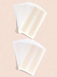 1Set Invisible Natural Double Eyelid Tape Olive Crescent With Y Fork No Trace Waterproof Sweatproof Makeup Artist Daily Party - Beige - View 2