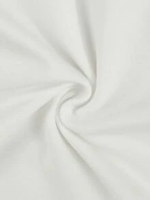 GlowEve CURVE 大码纯色极简休闲连体衣 - 白色 - 查看 6