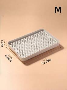 1PC Large Capacity Plastic Removable Mesh Grid Easy Clean Rectangular White Small Animal Litter Box Potty Training Pan Washable Pet Waste Disposal For Puppy Kitten Rabbit Guinea Pig Hamster Chinchilla Hedgehog Ferret Indoor Cage Accessories - Multicolor - View 7