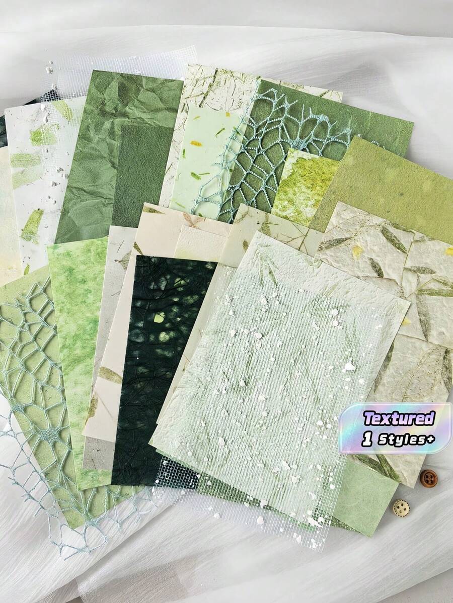 1 Pack Of 26 Sheets Mixed Texture Paper For DIY Collage Vintage Background Decoration Material Back To School Craft Scrapbook Journal Art Project Ephemera Kit With Old Map Music Sheet Book Page Style - multicolor - View 1