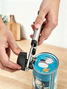 Haus Hana Multi Functional Stainless Steel Can Opener, Manual Powerful Can Opener, Bottle Opener, Household Can Opener Tool - View 3