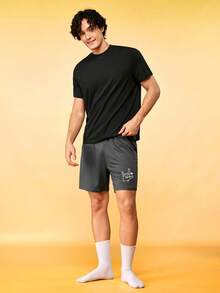 Provexi Provexi Men's Gesture Print Loungewear Bottoms - Dark Grey - View 5