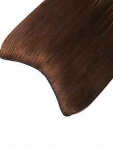 V-Shaped One-Piece Clip In Human Hair Extensions With 5 Clips 4# Chocolate Brown Silk Straight Clip In Hair Weft Volume-Enhancing Wavey Extension Easy Installation Hair Extensions For Women - S4 - View 4