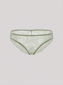 Hourtrue Lace Lingerie Set (With Underwire, Triangle Panty)For Summerfor Summer - Olive Green - View 7