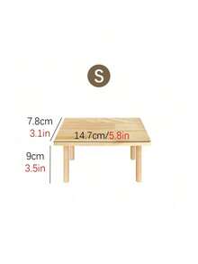 1-Piece Hamster 2-Tier Activity Platform, Natural Rattan & Wood Climbing Exploration Exercise Toy For Cage, Enrichment Center For Dwarf Rabbits Gerbils Must Have - Multicolor - View 17